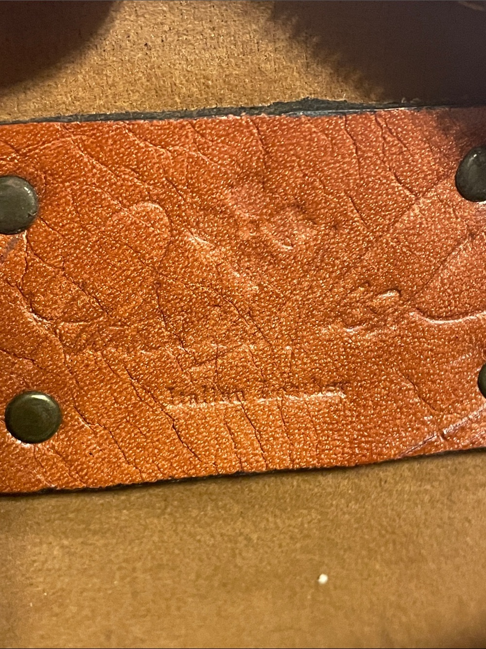 Patricia Nash Italian Tooled Leather Purse Clutch Wristlet Make Up Bag - Picture 6 of 13